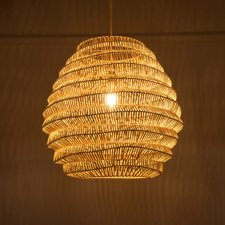 Rustic Woven Pendant Light