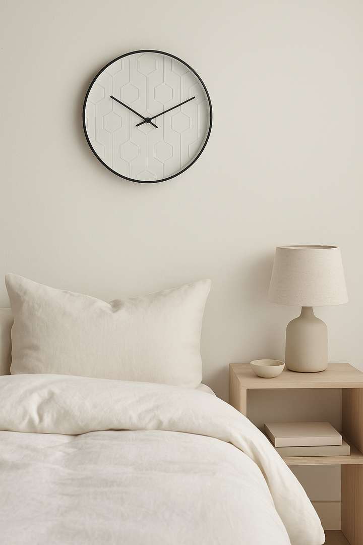 Minimalist White clock