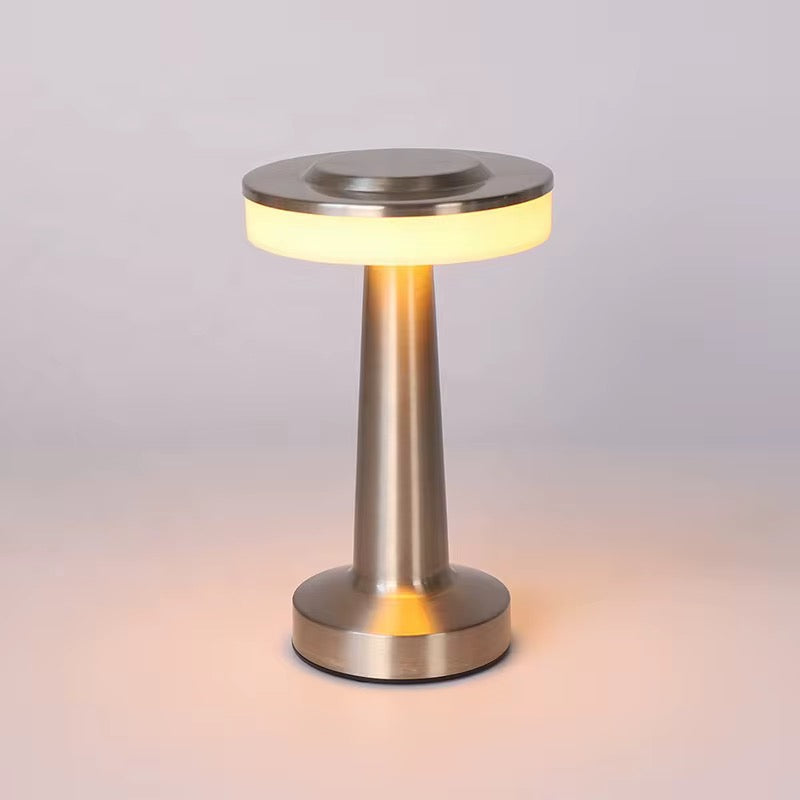 Modern Touch-Control LED Table Lamp - Metal Finish