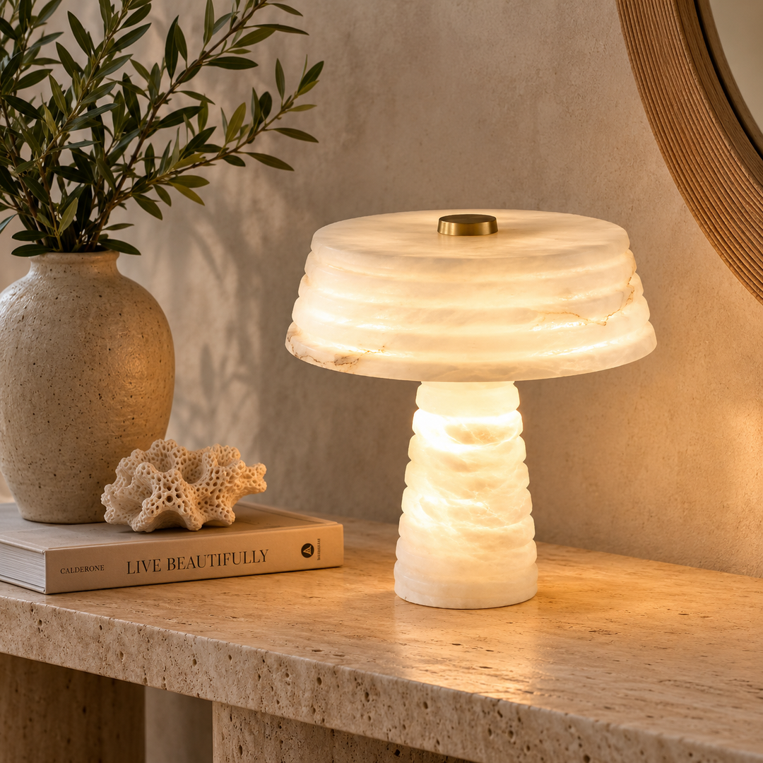 Spanish Alabaster Table Lamp