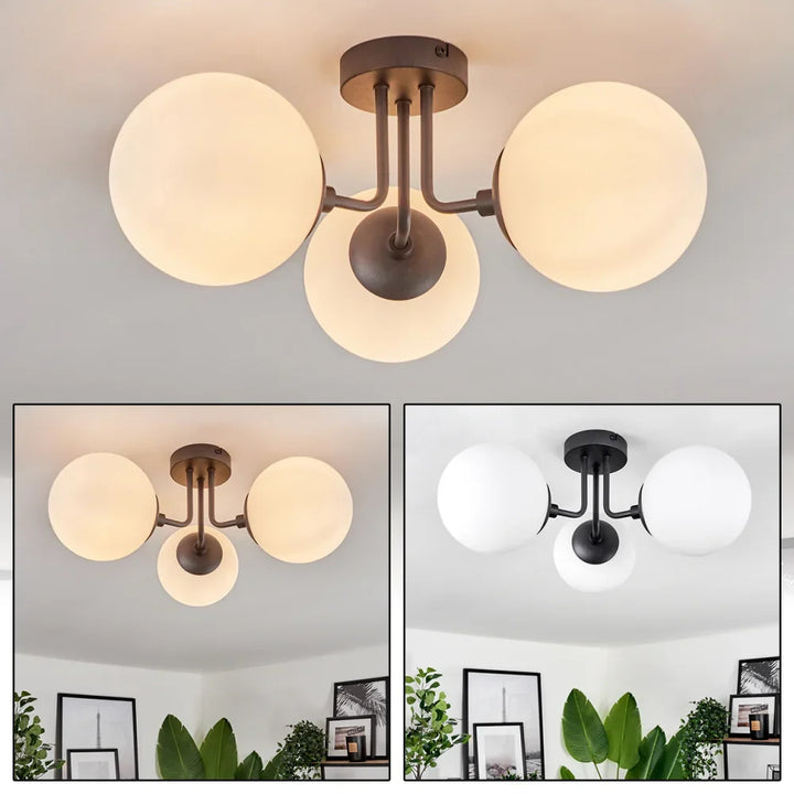 Modern Globe Glass Ceiling Light