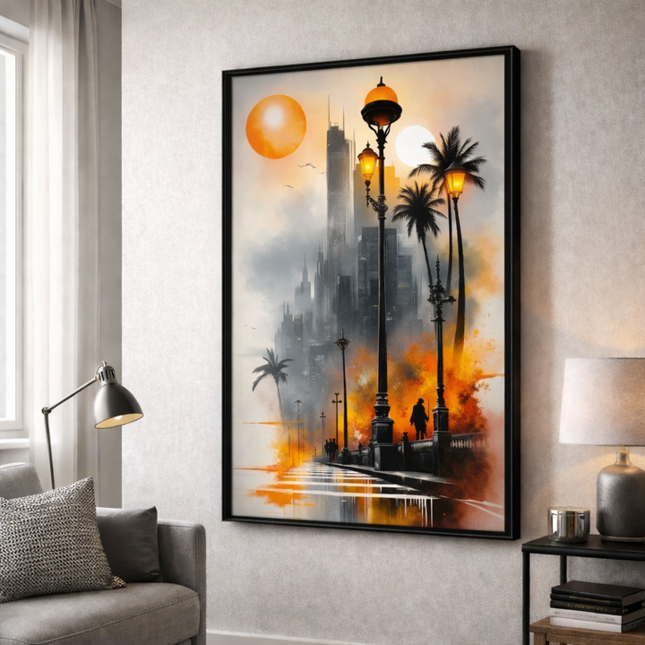 Urban Sunset Boulevard Canvas