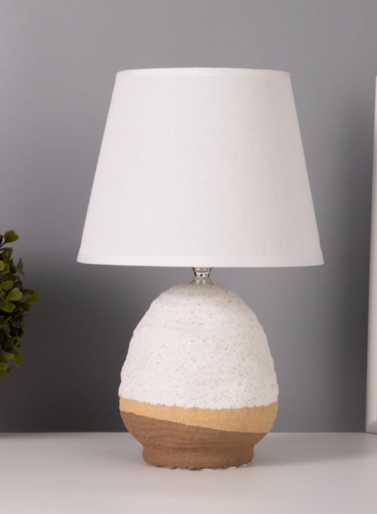 Textured Stone Table Lamp
