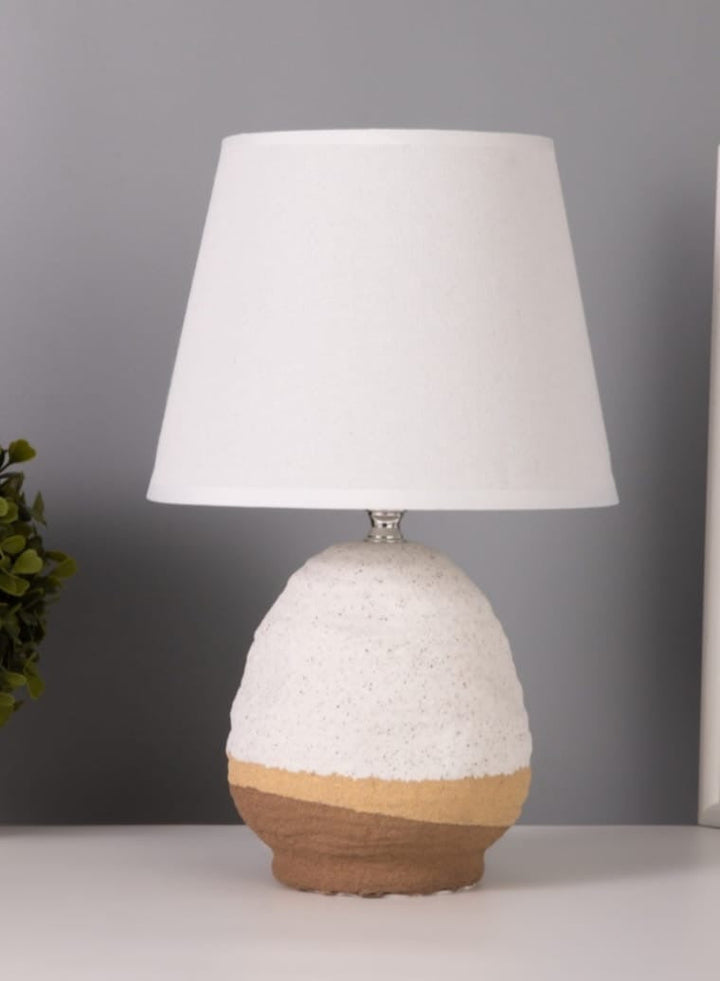 Textured Stone Table Lamp