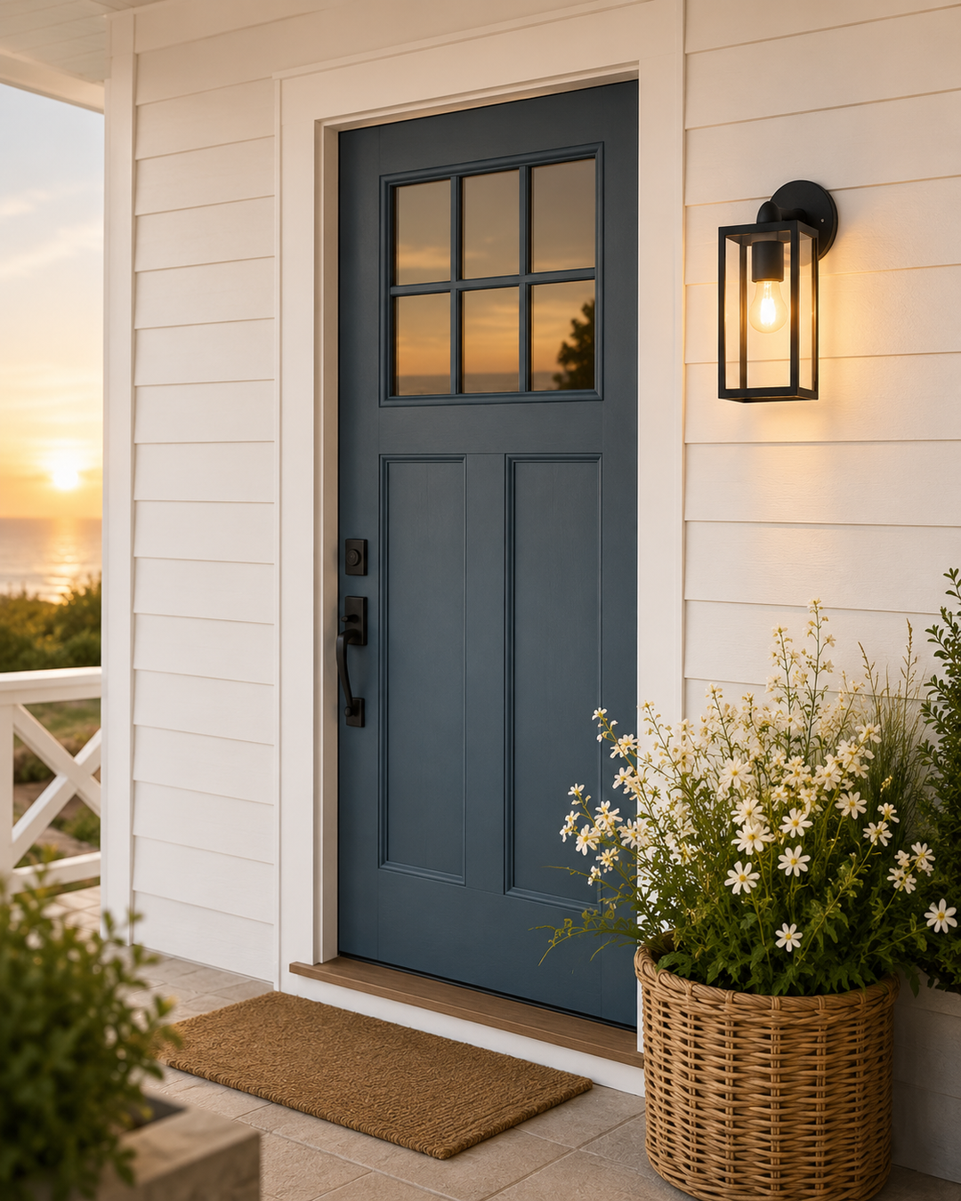Framed Outdoor Wall Lantern