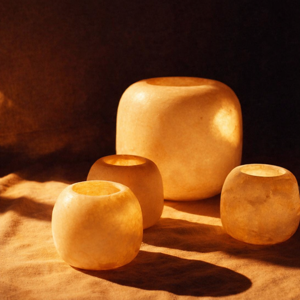 Rustic Alabaster Stone Lamp