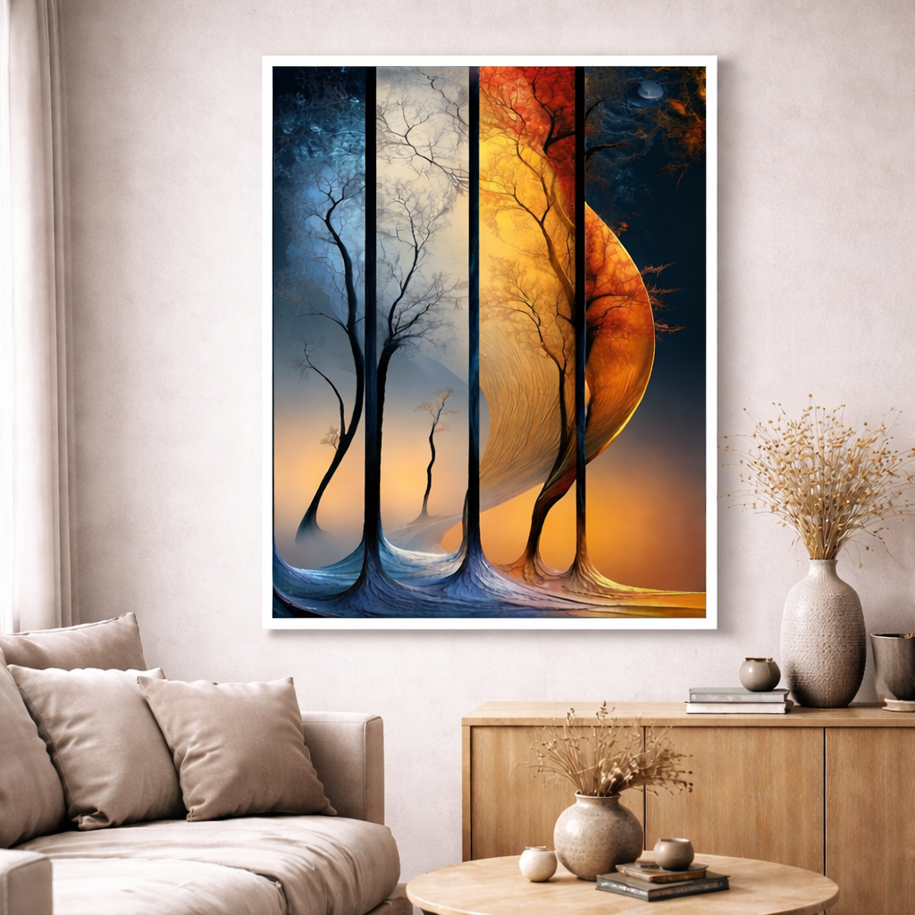 Dual World Forest Canvas