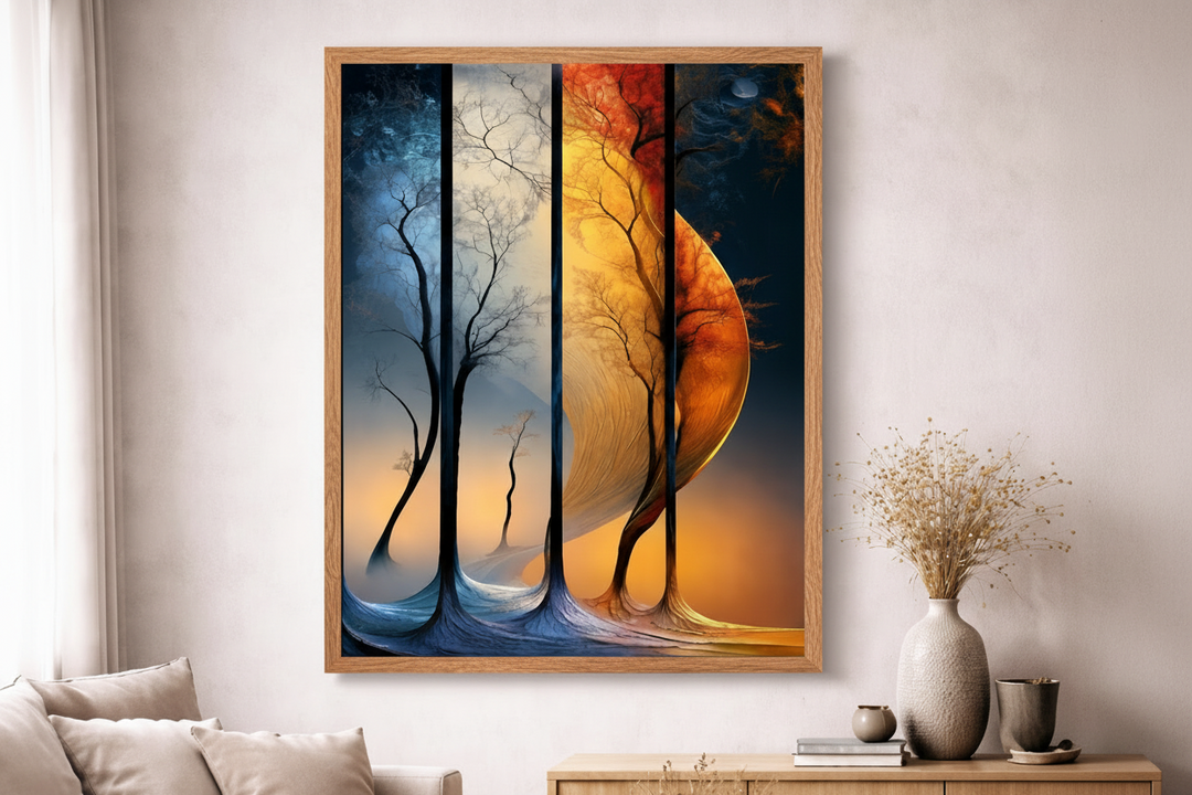 Dual World Forest Canvas