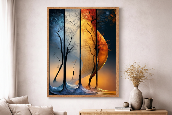 Dual World Forest Canvas