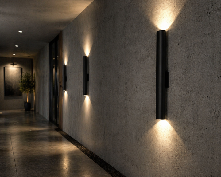 Slim Black Wall Sconce