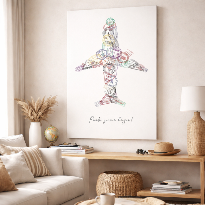 Pack Your Bags Travel Canvas