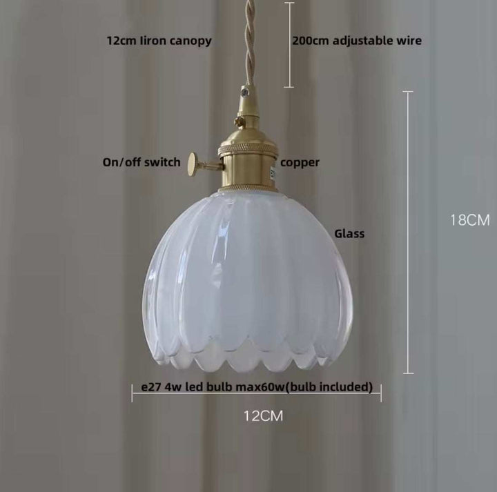 Antique-Style Glass Pendant