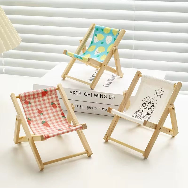 Mini Wooden Chair Decor set of 3