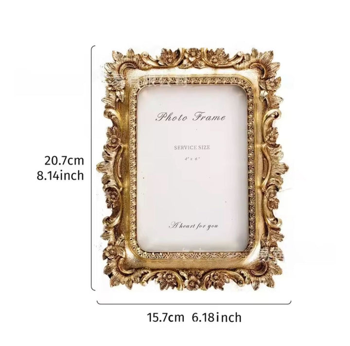 Antique Gold Ornate Photo Frame