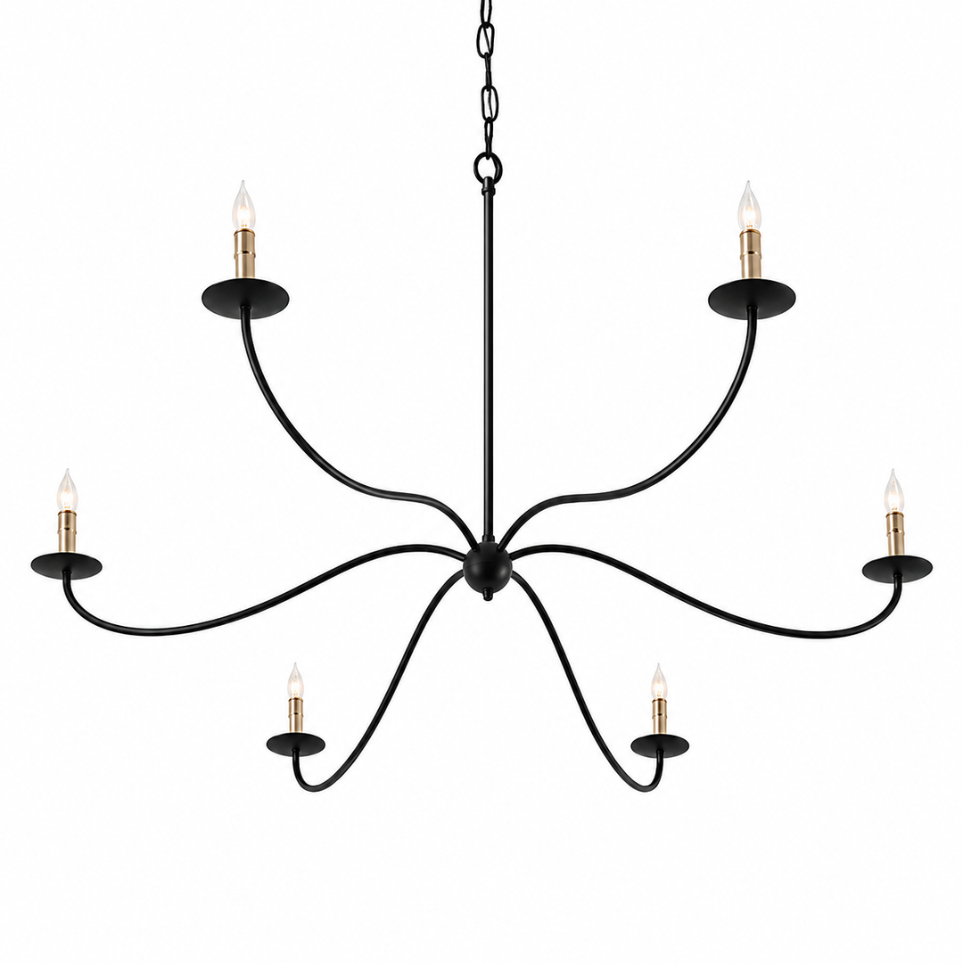 Minimalist Sprawling Chandelier for Living Room