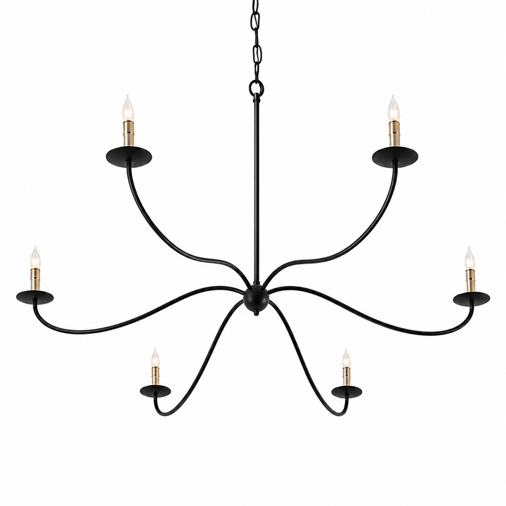 Minimalist Sprawling Chandelier for Living Room