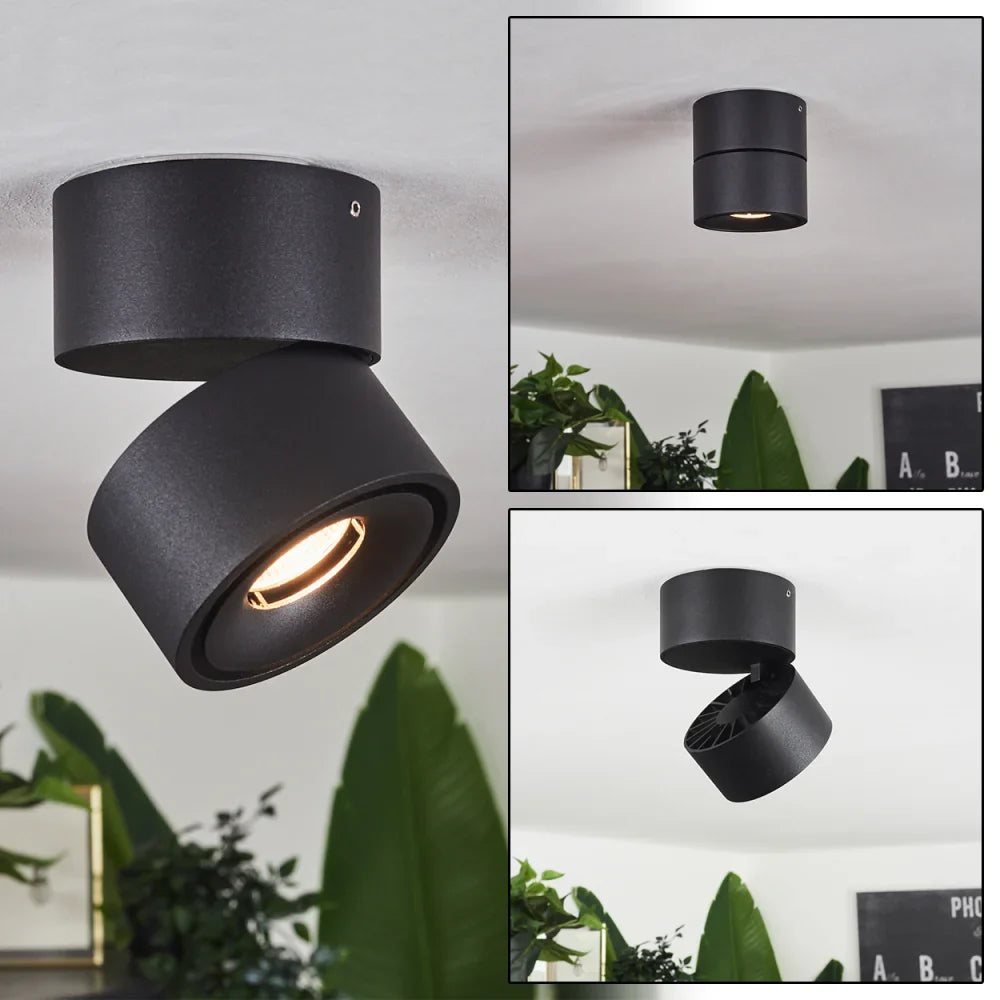 Adjustable Black 20W LED Ceiling Spotlight