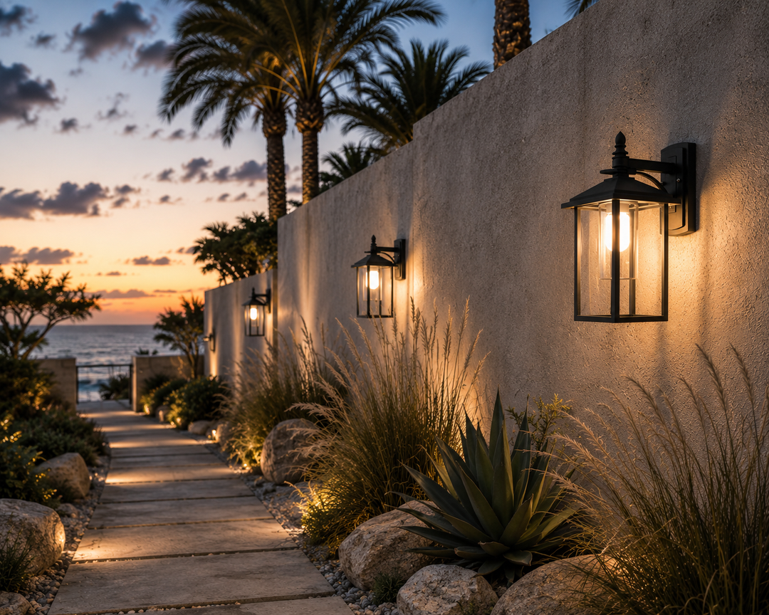 Harbor Outdoor Wall Lantern Close-Up