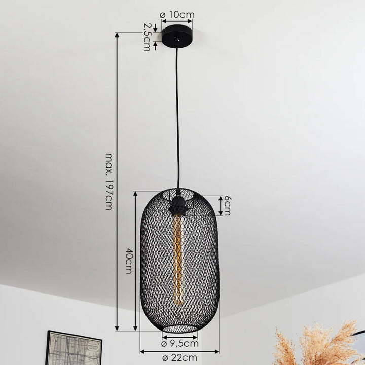 Industrial Mesh Pendant Light