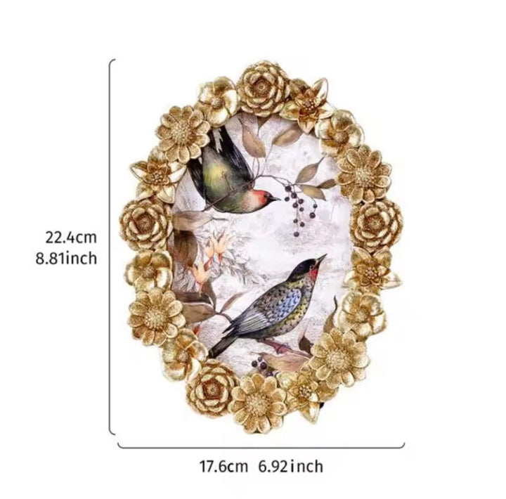 Gold Floral Photo Frame Set
