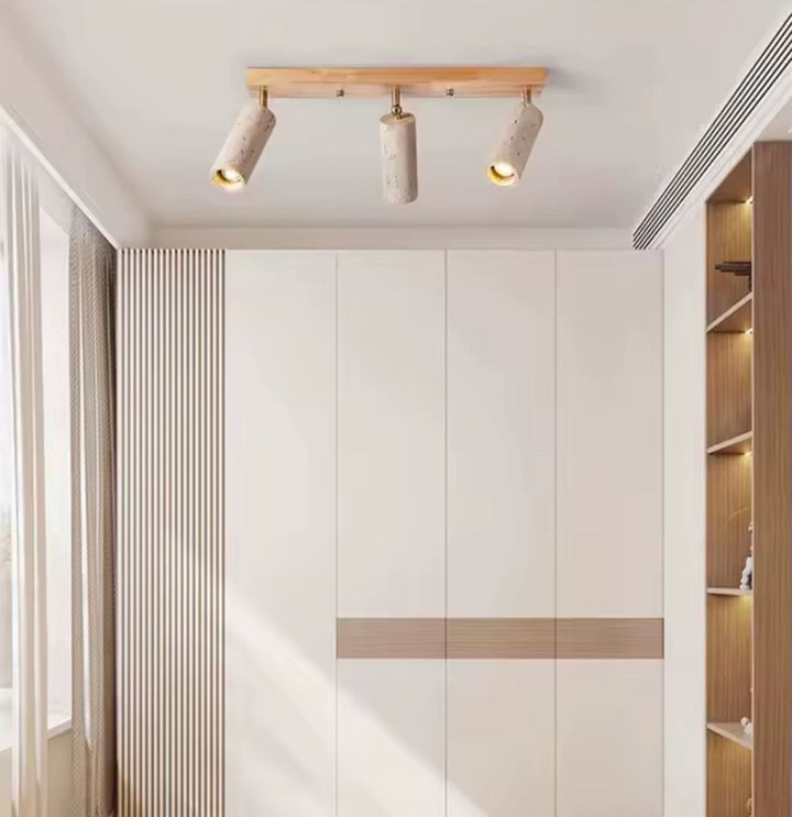 Minimalist Stone Ceiling Spotlight