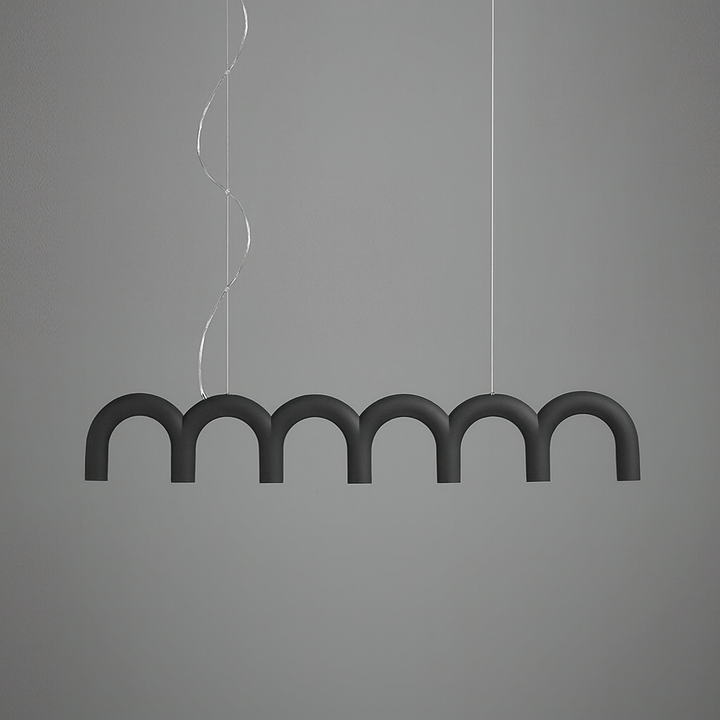 Modern Black Arc Pendant Light