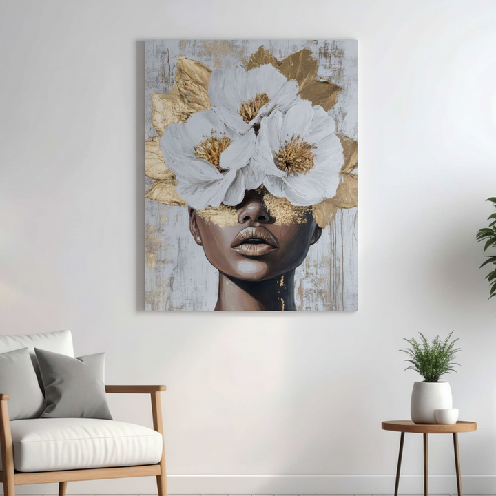 Modern Abstract Female Portrait Wall Art