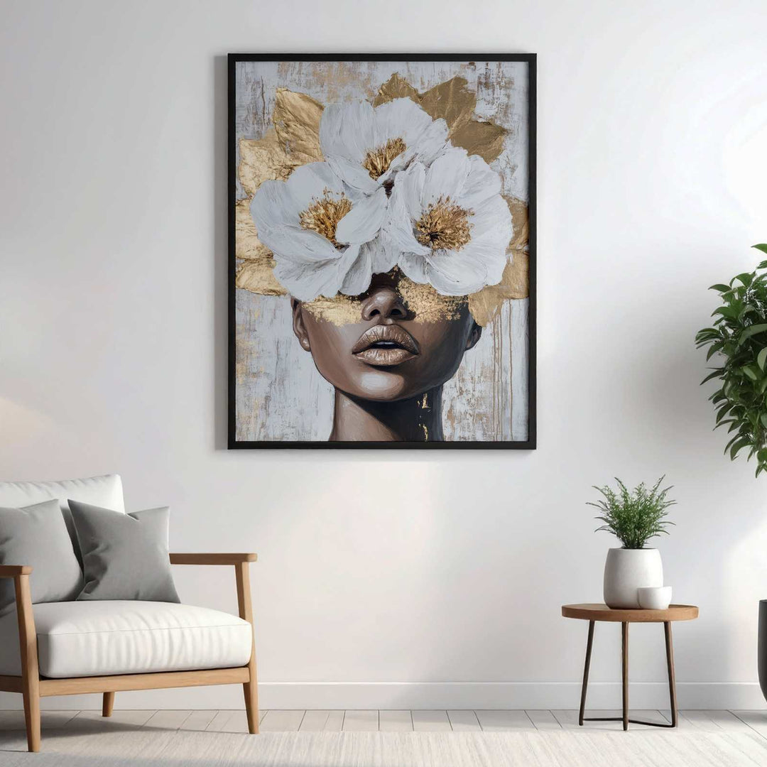 Modern Abstract Female Portrait Wall Art