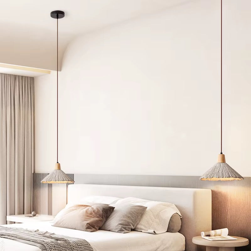 Textured Fringe Pendant Light Trio