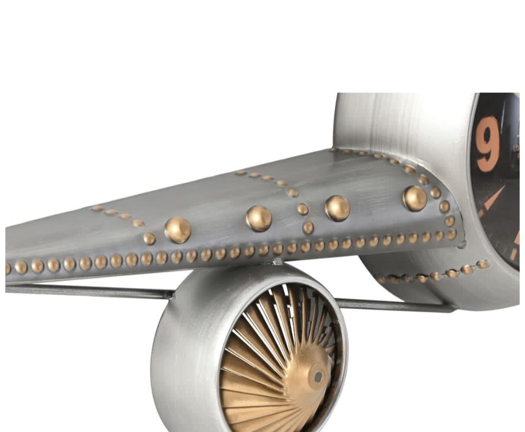 Industrial Gauge-Style Round Wall Clock