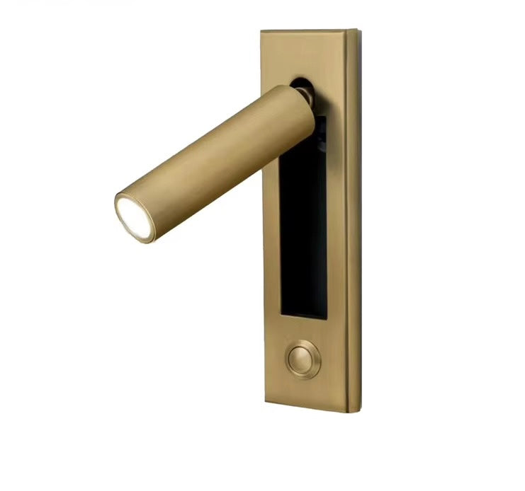 Modern Adjustable Wall Light with Brass Finish
