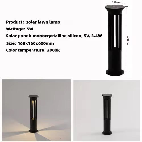 Eclipse Outdoor SOLAR power Bollard