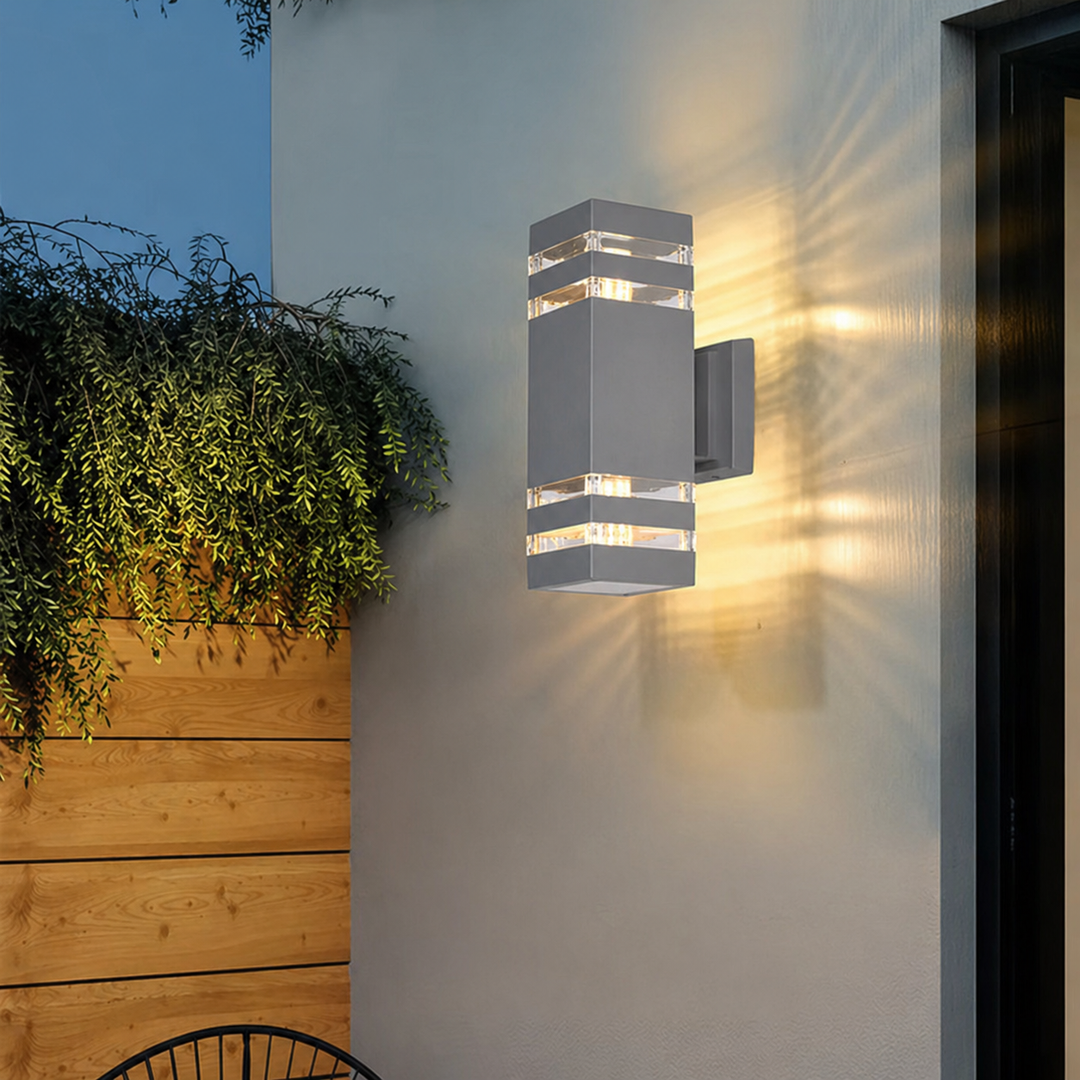 Modern White Outdoor Wall Light