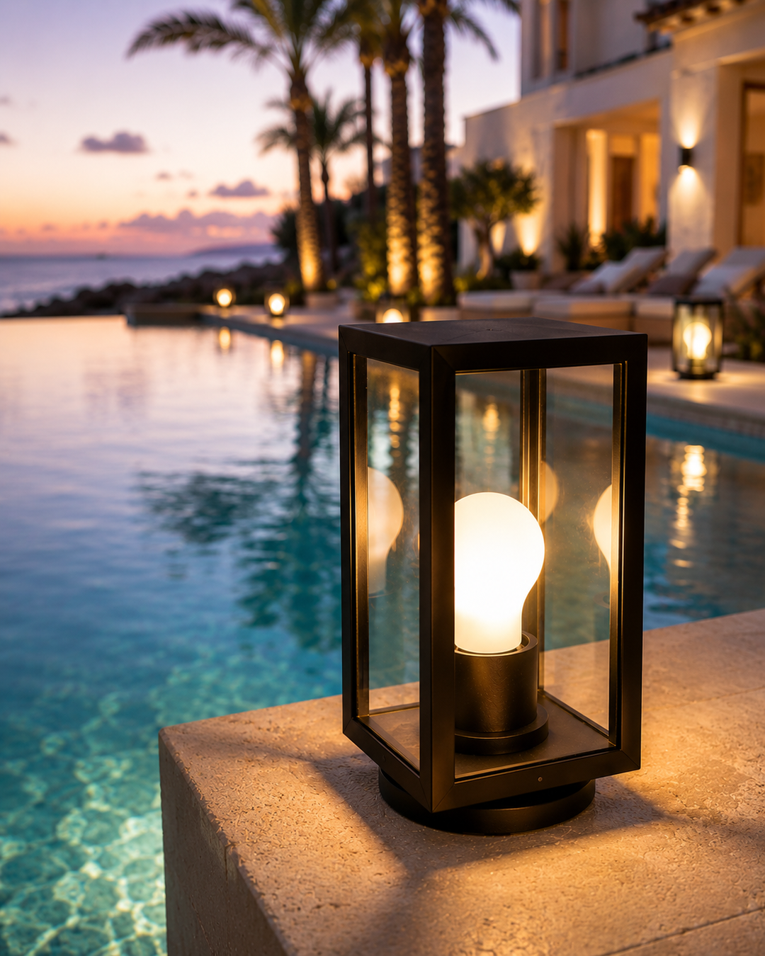 Outdoor Bollard Lantern