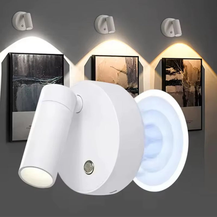 Rechargeable White Wall Spotlight