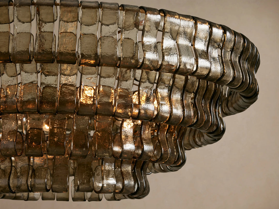 Smoke Murano Glass Chandelier