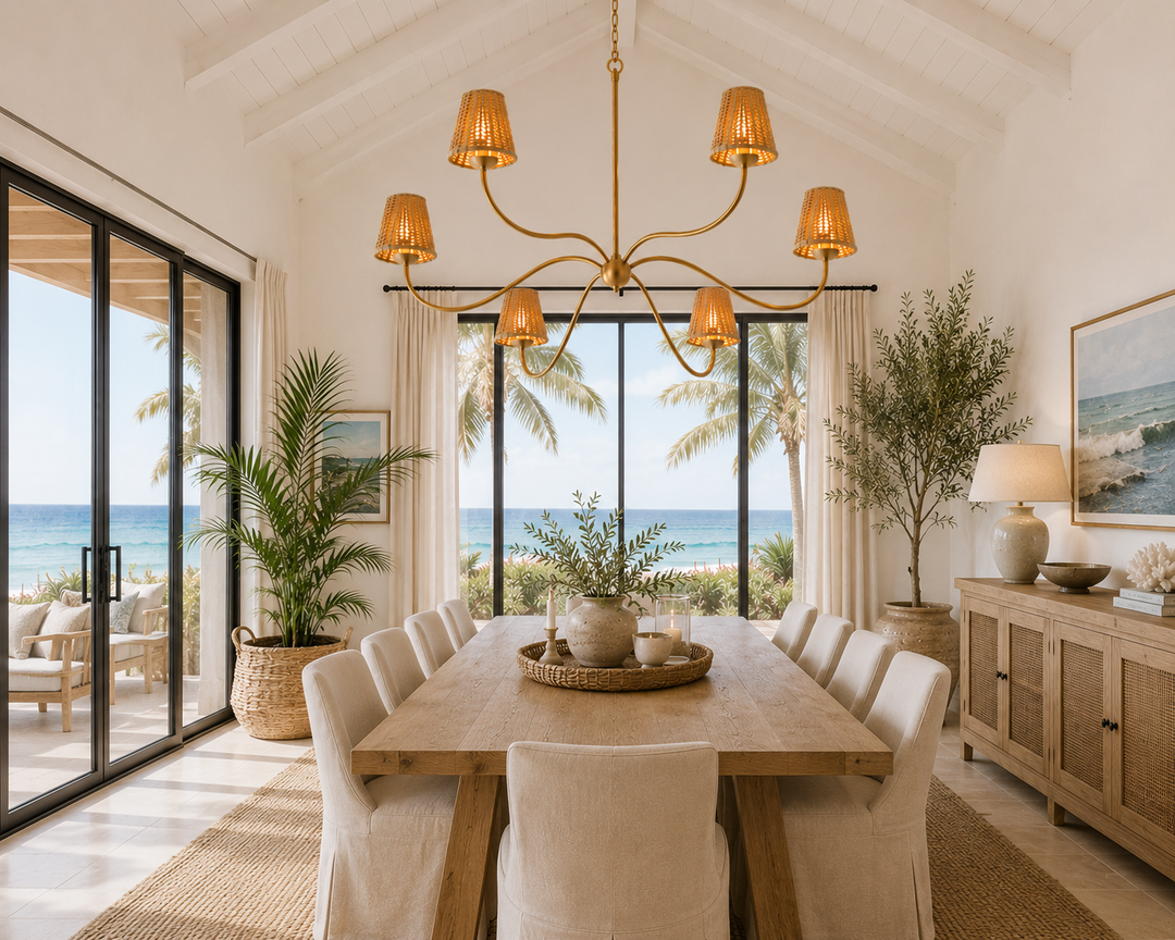 Minimalist Sprawling Chandelier for Living Room