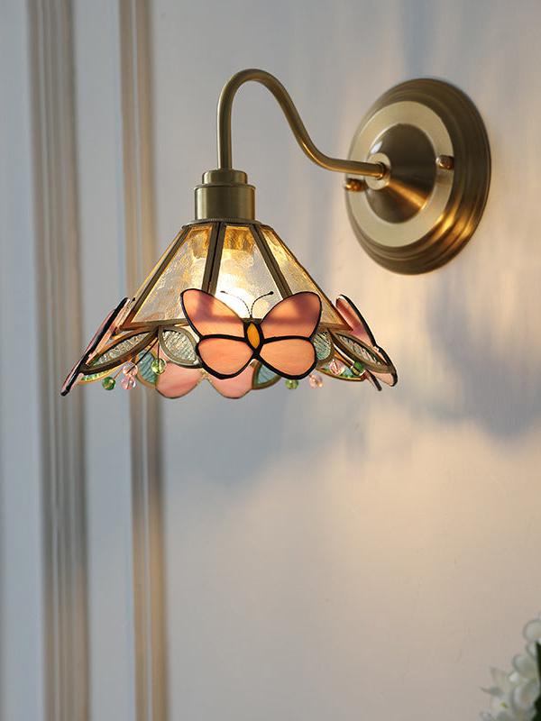 Butterfly Tiffany Wall Light