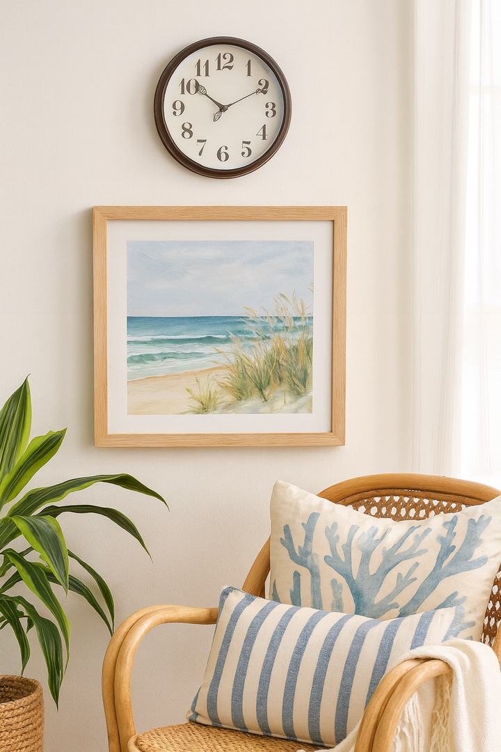 Timeless Brown Framed Wall Clock