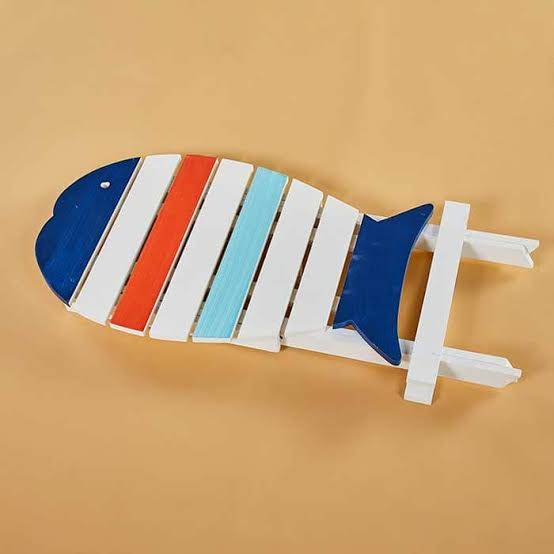 Folding Surfboard Style Wooden Table