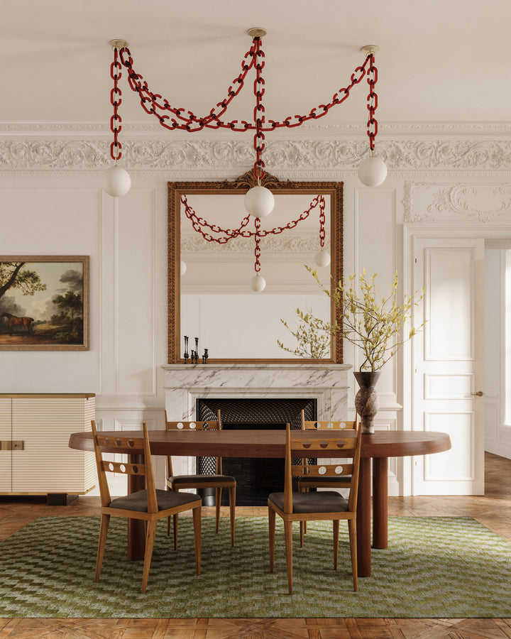 Modern Chain Globe Pendant Light