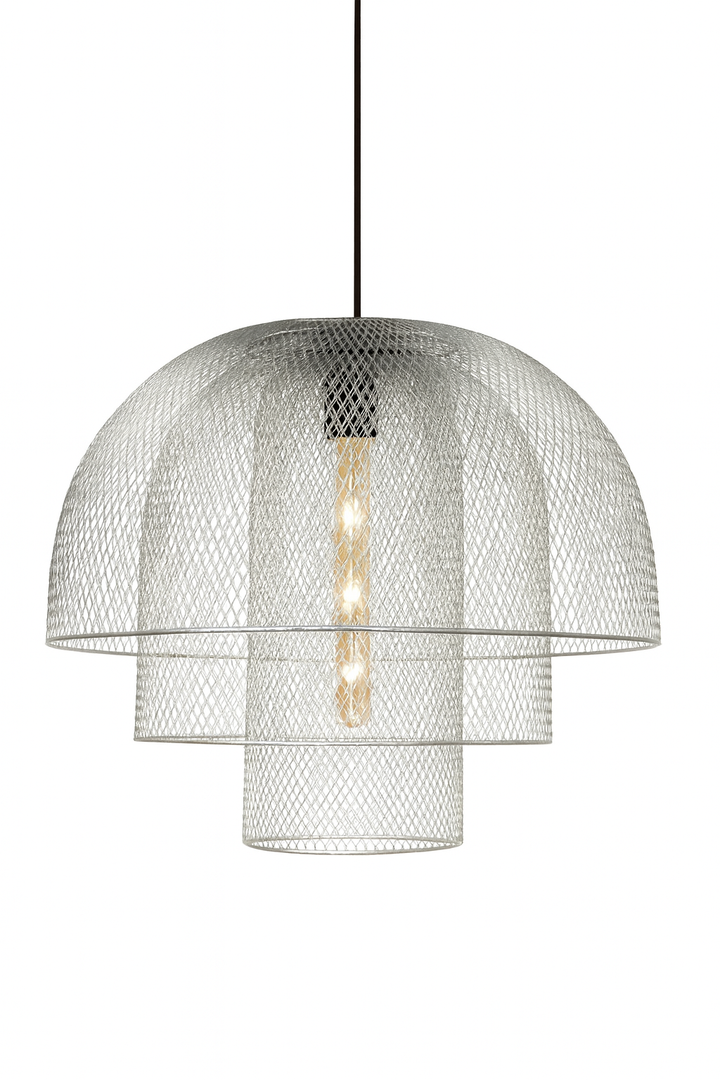 Golden Mesh Dome Pendant