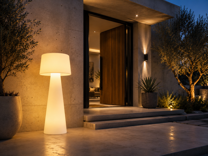 Modern Sculptural LED outdoor Floor Lamp