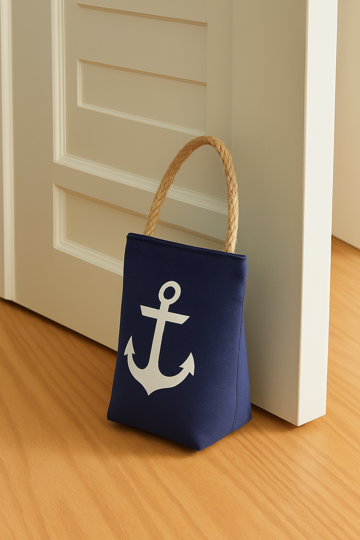 Navy Anchor Door Stopper