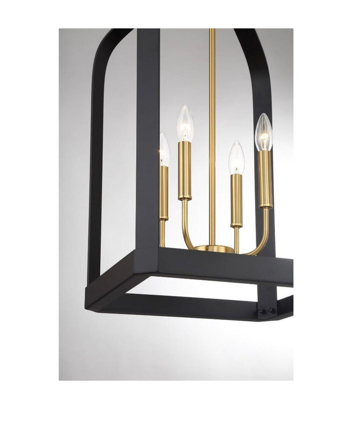 Elegant White and Gold Cage Chandelier