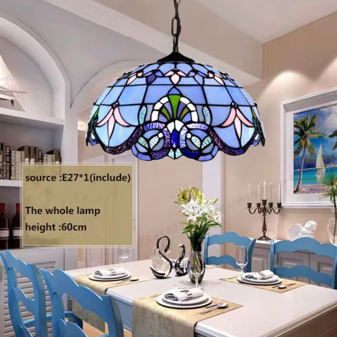 Tiffany Blue Dome Pendant