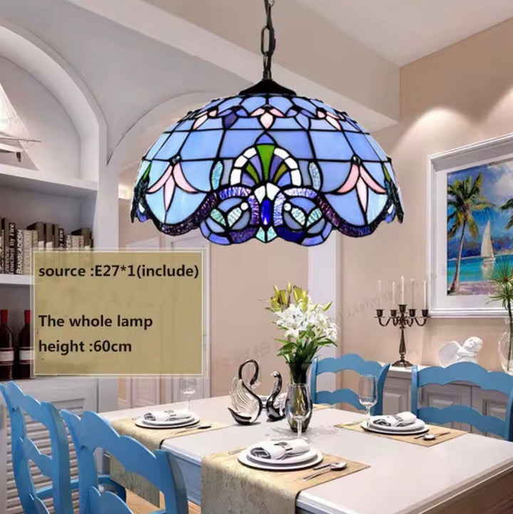 Tiffany Blue Dome Pendant