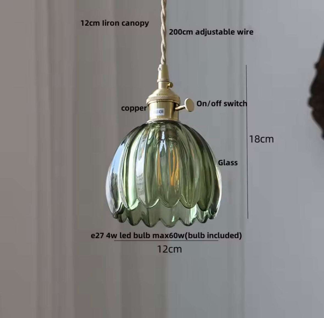 Antique-Style Glass Pendant