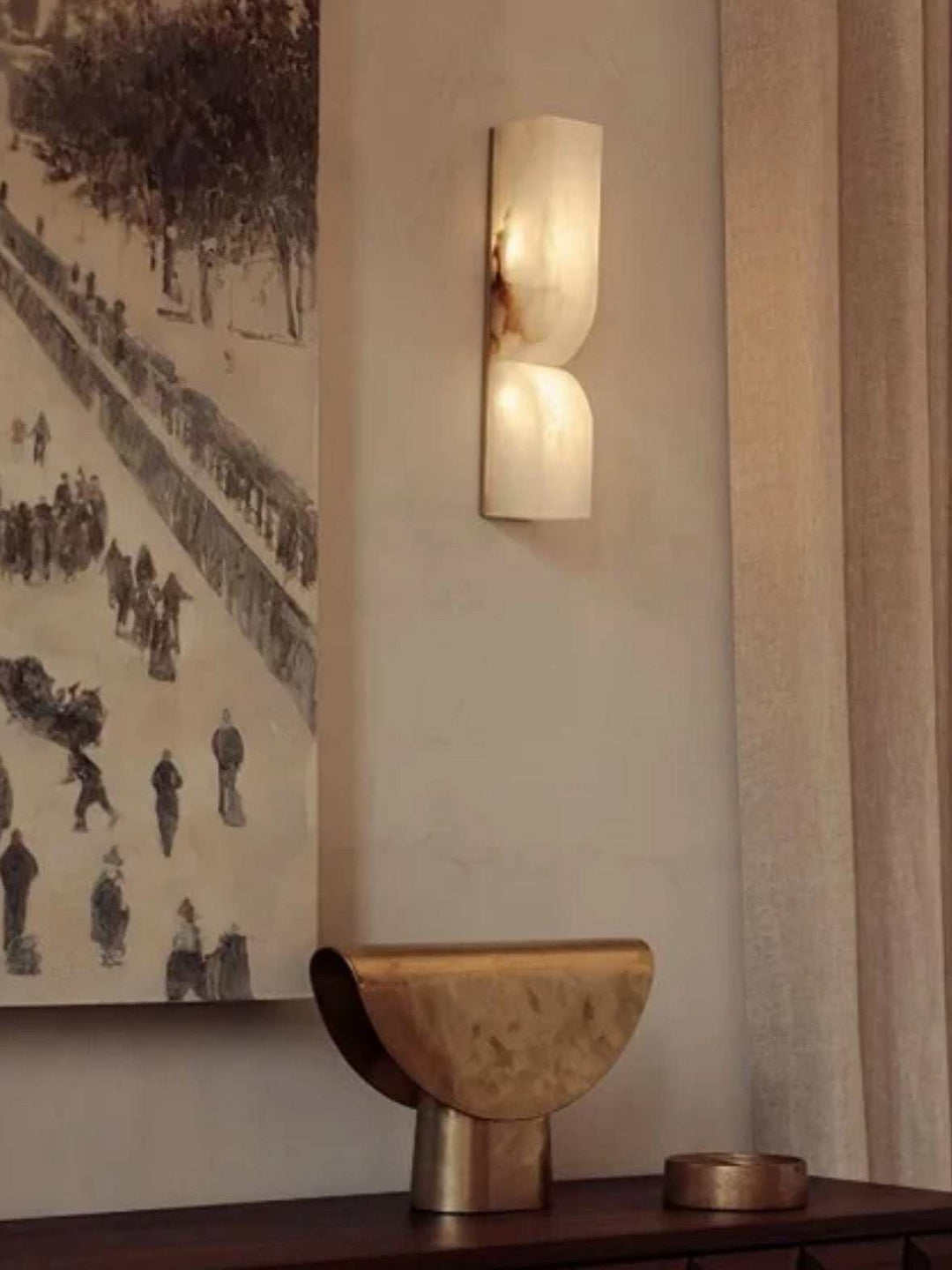 Alabaster Marble Wall Sconce Light