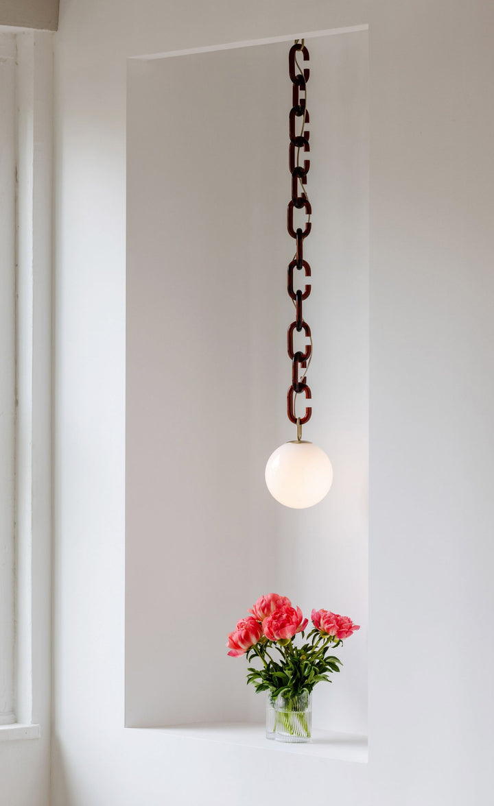 Modern Chain Globe Pendant Light